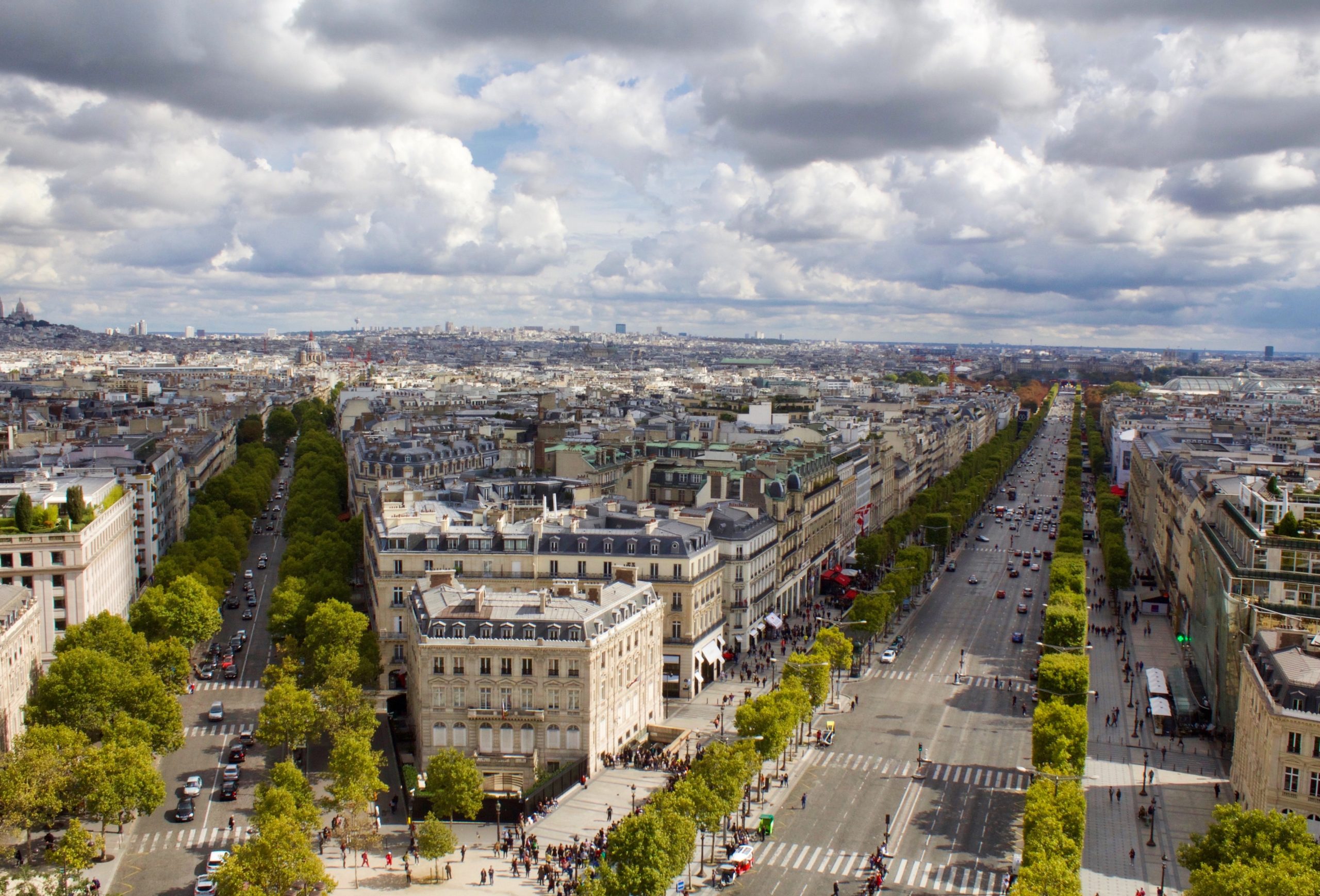Paris, vue de la place de l'étoile
