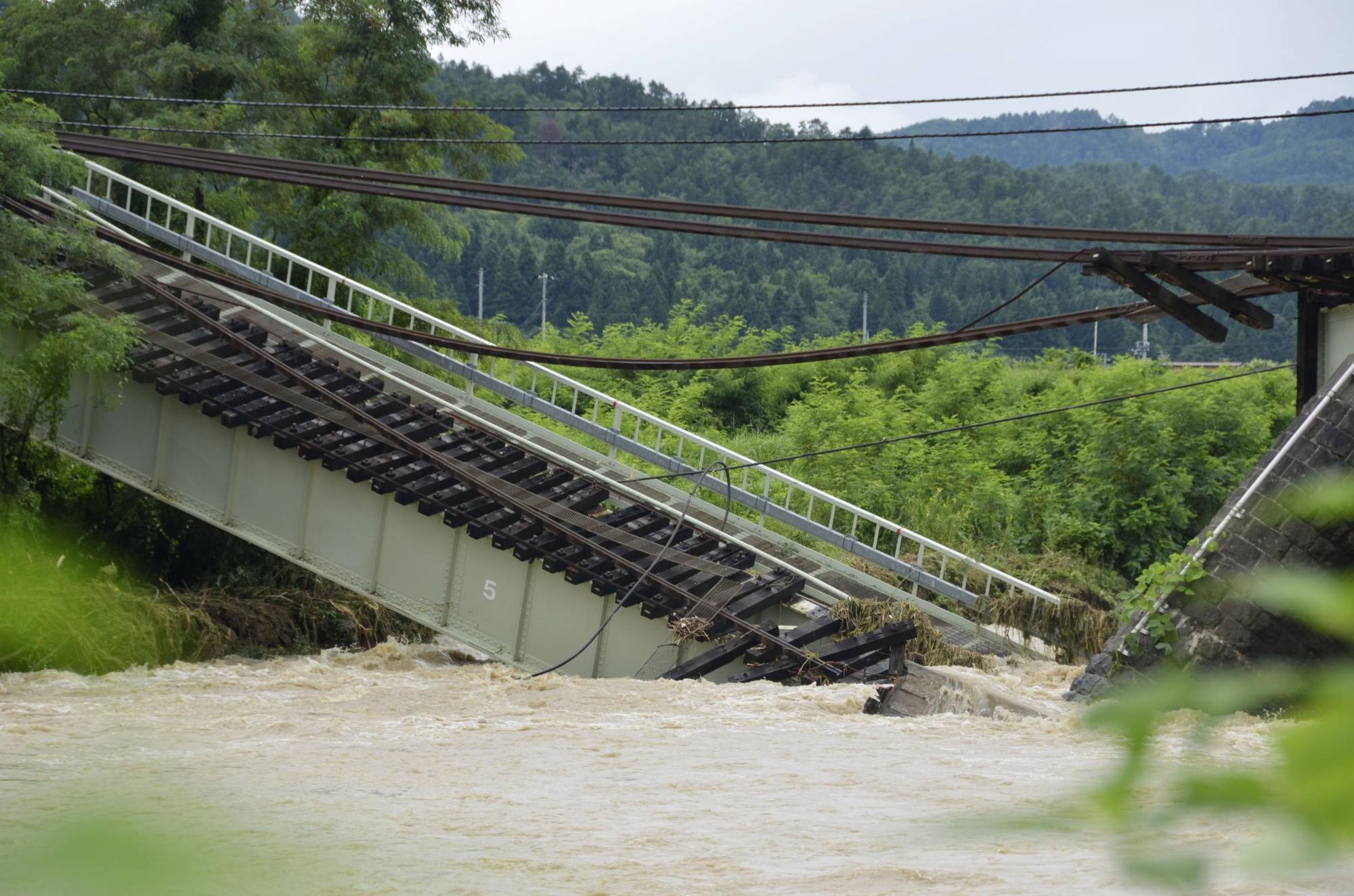 Pont sur la ligne Banetsu West à Kitakata